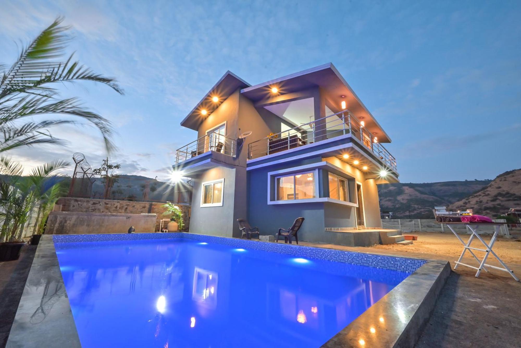 Ll Empyrean Stay Ll Mirage Chalet Ll 4Bhk Ll Ac Ll Largest Pvt Pool Ll Лонавала Екстериор снимка