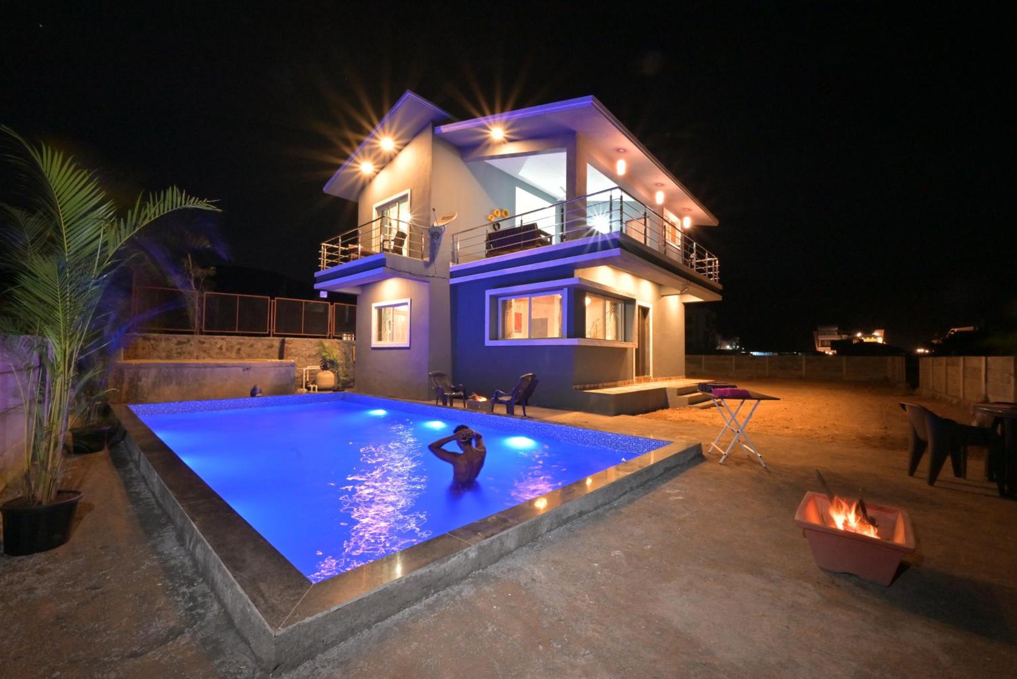 Ll Empyrean Stay Ll Mirage Chalet Ll 4Bhk Ll Ac Ll Largest Pvt Pool Ll Лонавала Екстериор снимка